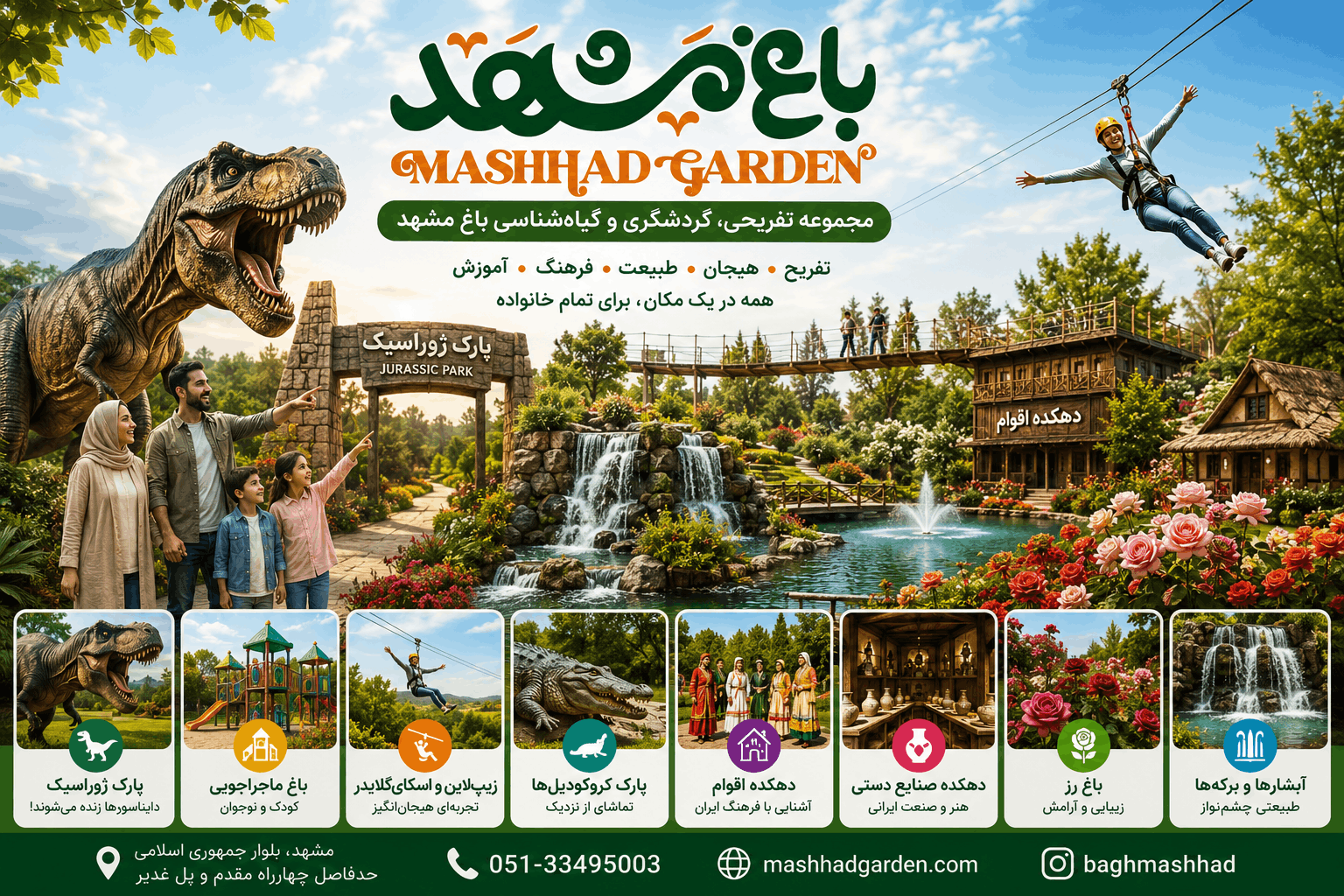باغ مشهد در تایستان 1405